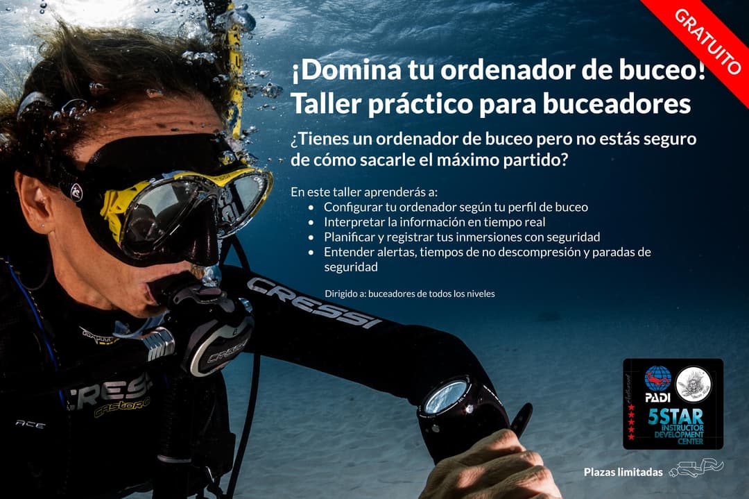 Taller Gratuito de Ordenadores de Buceo. 0€