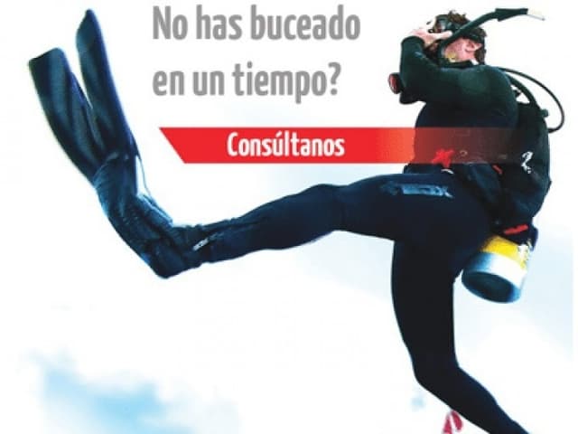 ¿No has buceado en algún tiempo? Entrenamiento, para buceadores certificados. 160€